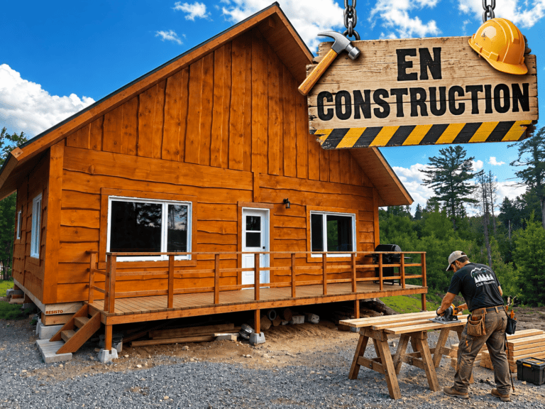 Chalet en construction
